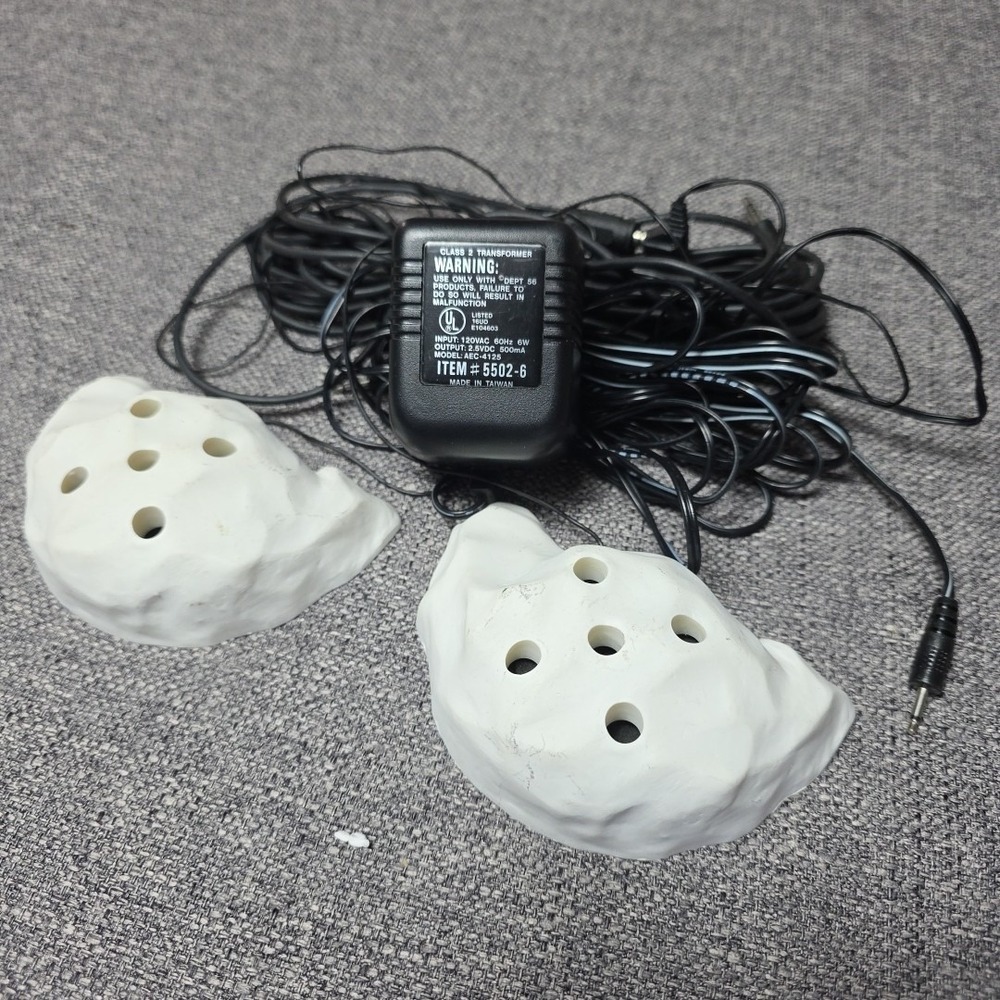 Vintage Department 56 VILLAGE SOUNDS Snowdrift Speakers 5524-7